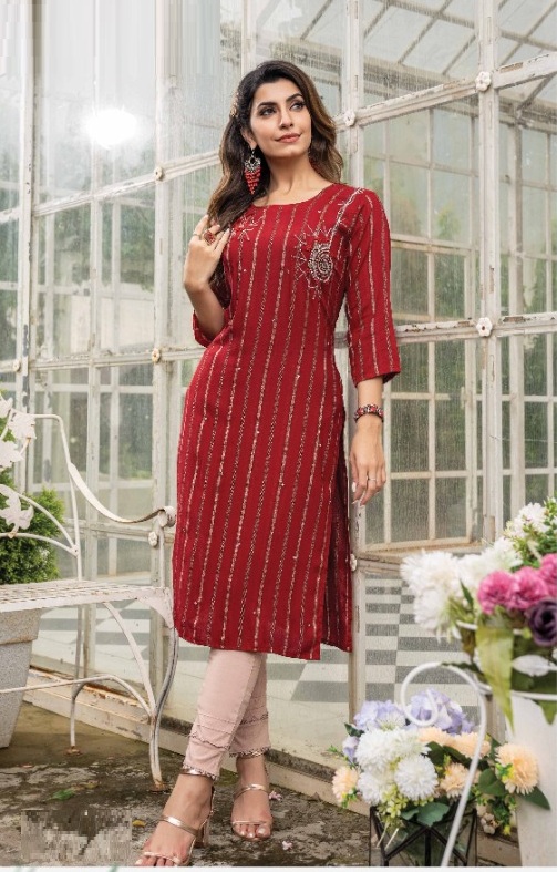 Wanna Sargam 5 Heavy Viscose Rayon Kurti With Bottom Collection 